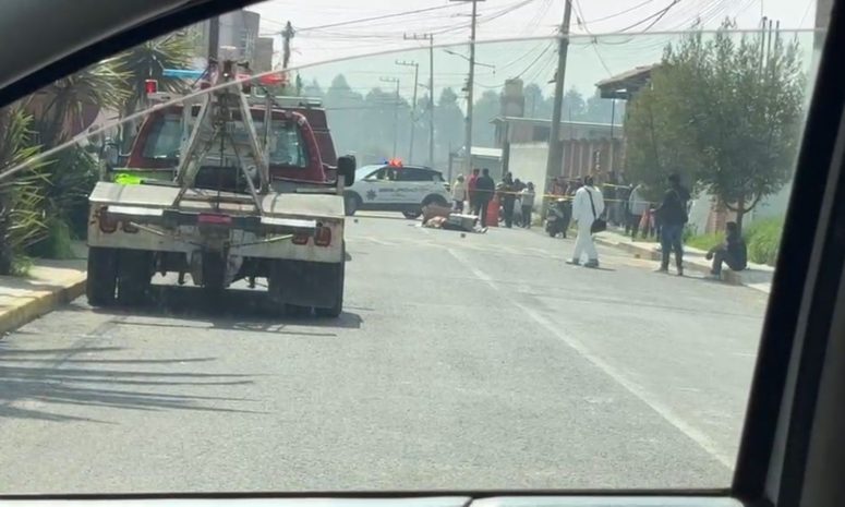 Atropellan a indigente y muere en las calles de Chalco