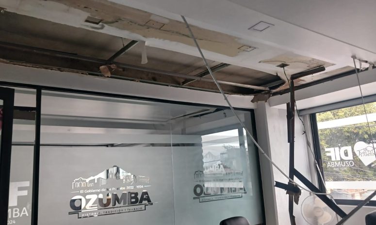 Pese a inversión millonaria, DIF de Ozumba sufre deterioro por lluvias