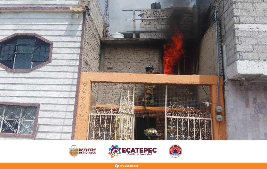 Incendio en Ecatepec
FOTO: Protección Civil