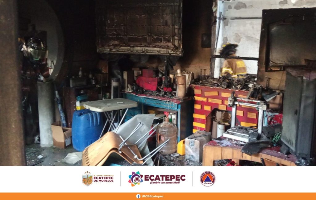 Incendio en Ecatepec
FOTO: Protección Civil