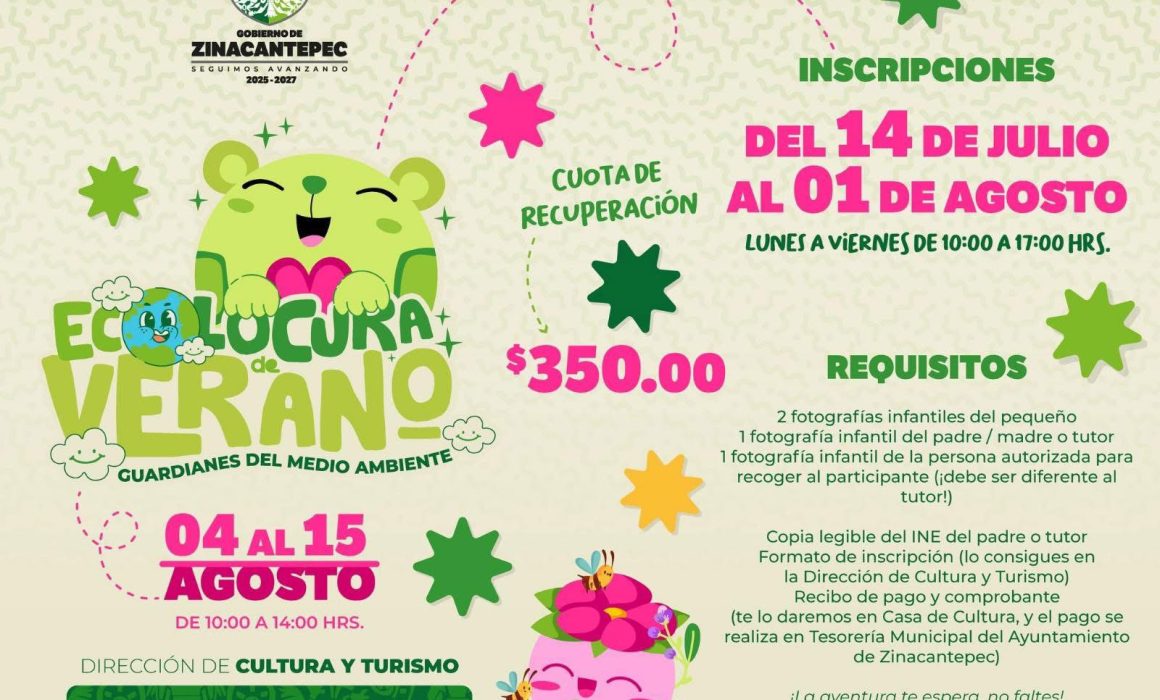 Inicia Zinacantepec conciencia ecológica con curso de verano infantil
