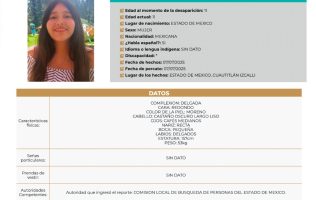 Inician búsqueda de niña desaparecida en Cuautitlán Izcalli