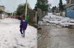 Intensa granizada en Chalco