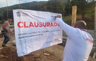 Intervienen autoridades obra en zona protegida de Atizapán