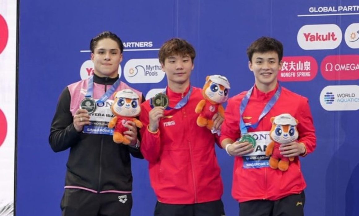 Logra Osmar Olvera segunda plata en el Mundial de Deportes Acuáticos
