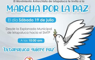 Marcha por la paz en Ixtapaluca