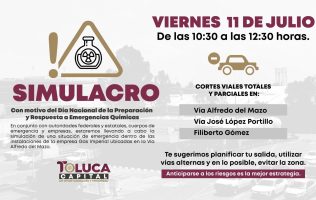 Participará ayuntamiento de Toluca en simulacro nacional habrá cortes viales
