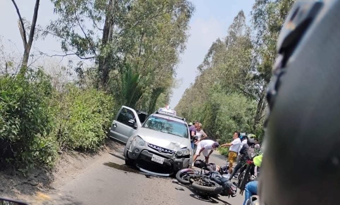 Pierde la vida biker en accidente de la carretera Chalco-Tláhuac
