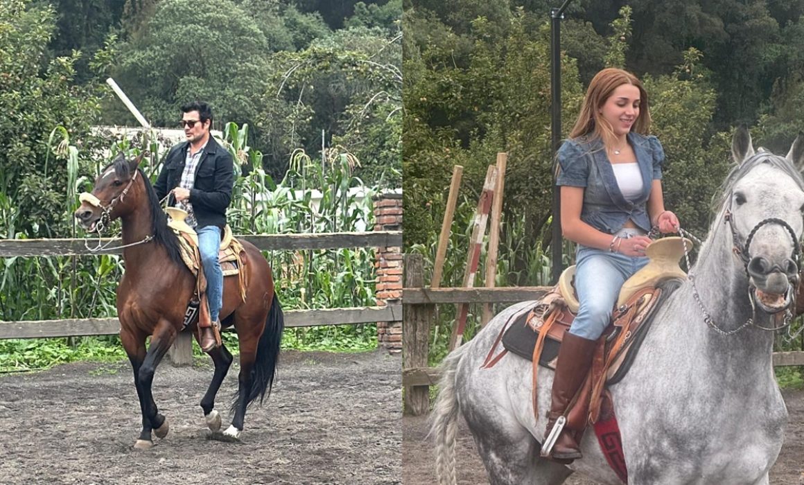 Aprenden protagonistas de nueva producción de Televisa equitación