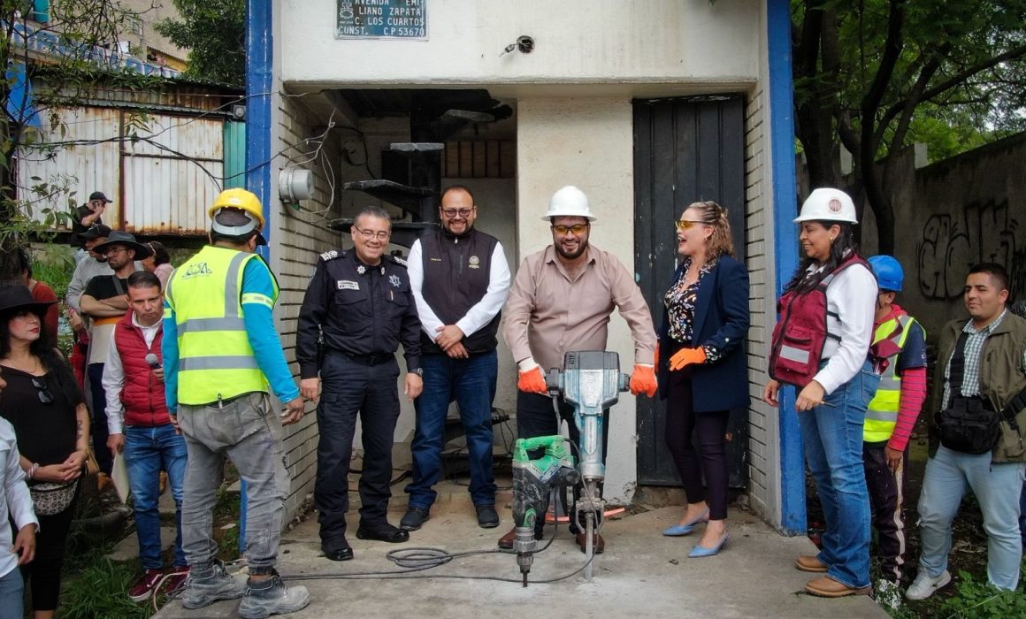 Recupera Naucalpan módulos de seguridad en colonias clave