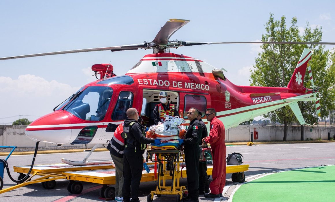 Salvan más de 219 vidas con vuelos de emergencia en Edomex durante 2025