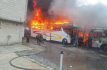 Se incendian autobuses en Metepec