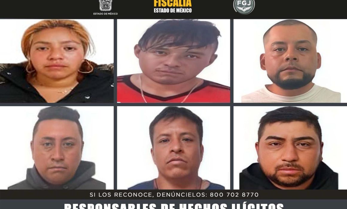 Sentencian a 6 integrantes de banda criminal por delitos en Chimalhuacán