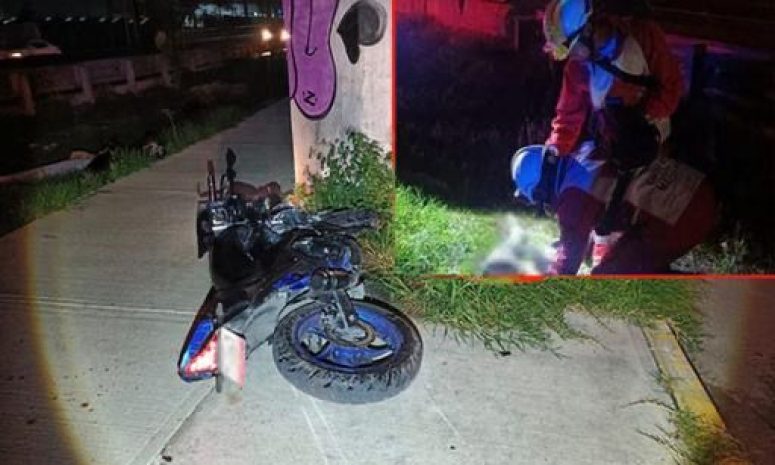 Asesinan a motociclista en Lerma; tenía 18 años