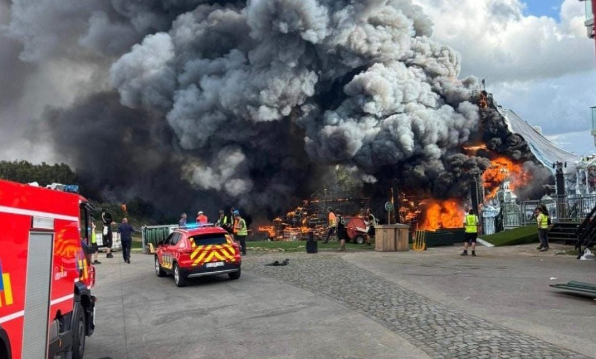 Incendio en Bélgica
