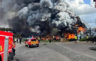 Incendio en Bélgica