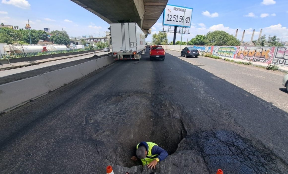 Anuncian cierre temporal de Periférico Norte por trabajos de mantenimiento