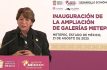 Asiste Delfina Gómez a la ampliación de Galerías Metepec