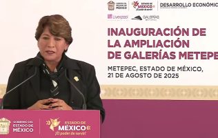 Asiste Delfina Gómez a la ampliación de Galerías Metepec