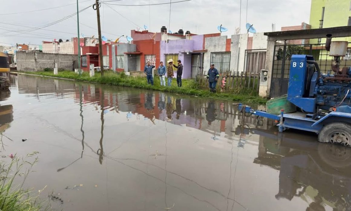 Atiende Calimaya afectaciones por lluvias con apoyo de Estado y CAEM