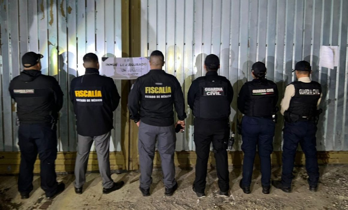 Cateo en Tecámac, aseguran vehículos y autopartes valuados en 5.8 mdp