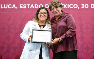 Celebra Delfina Gómez lanzamiento de Mi Derecho Mi Lugar
