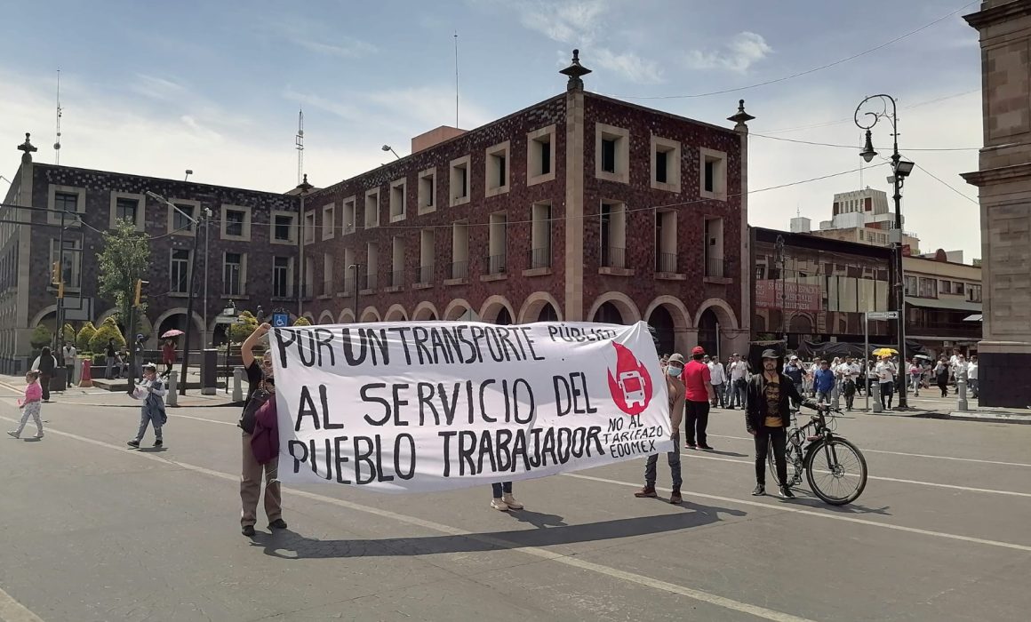 Convocan a marcha contra el tarifazo en Toluca