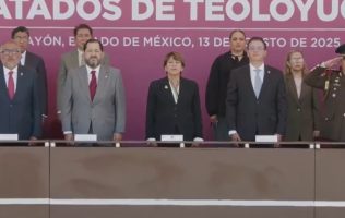 Conmemora Delfina Gómez 111 años de los Tratados de Teoloyucan en Rayón