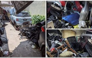 Descubren bodega con autopartes robadas en Nezahualcóyotl
