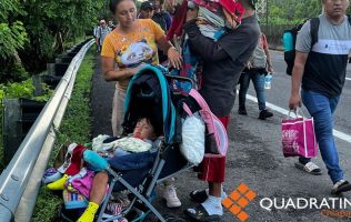 En forma ordenada avanza caravana de migrantes a Mapastepec