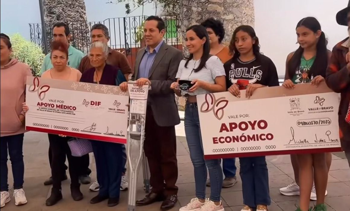 Fortalece Valle de Bravo el bienestar social con apoyos directos