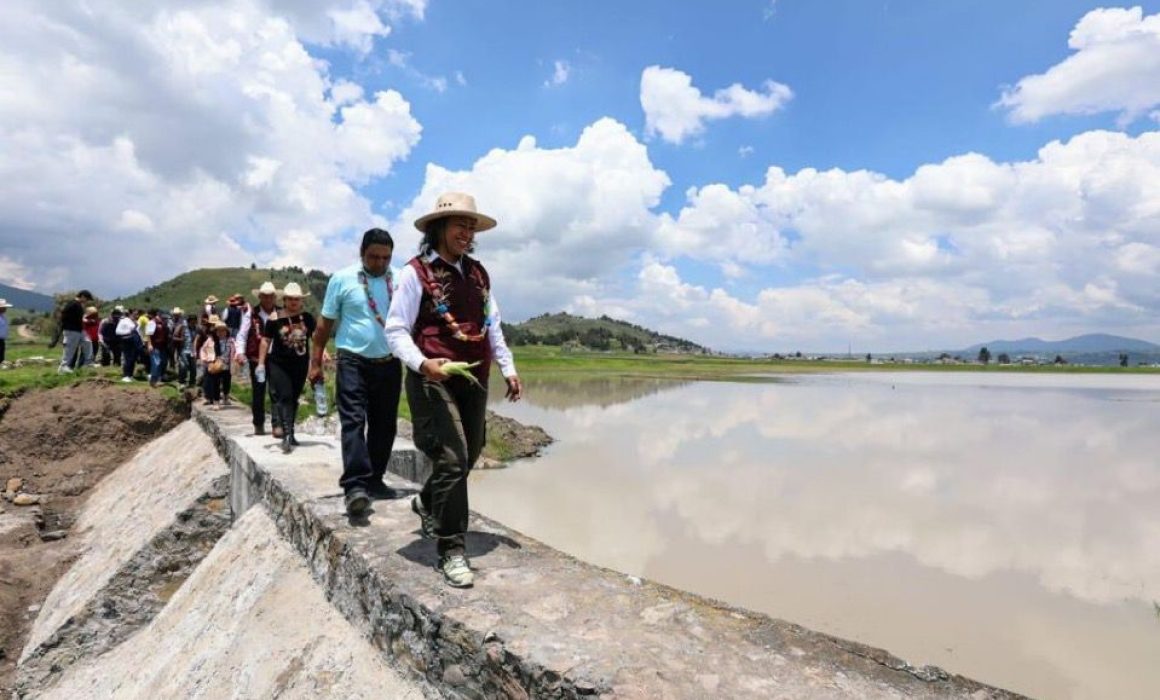 Garantiza rehabilitación de presa El Bordo agua para cultivos en Jocotitlán
