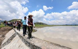 Garantiza rehabilitación de presa El Bordo agua para cultivos en Jocotitlán