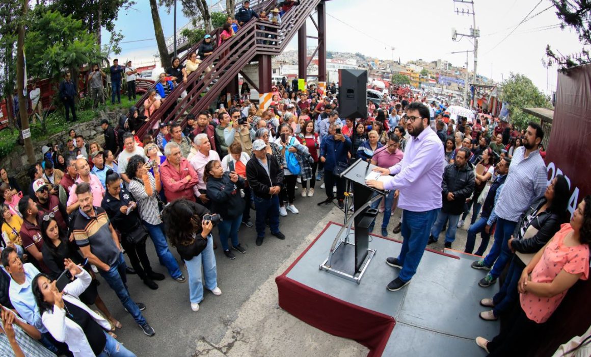Impulsa Naucalpan rehabilitación histórica en boulevard principal