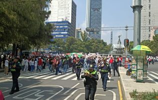 Marchan simpatizantes en apoyo de Alito Moreno