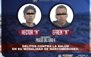 Persisten delitos en Zumpango; detienen a 2 por narcomenudeo