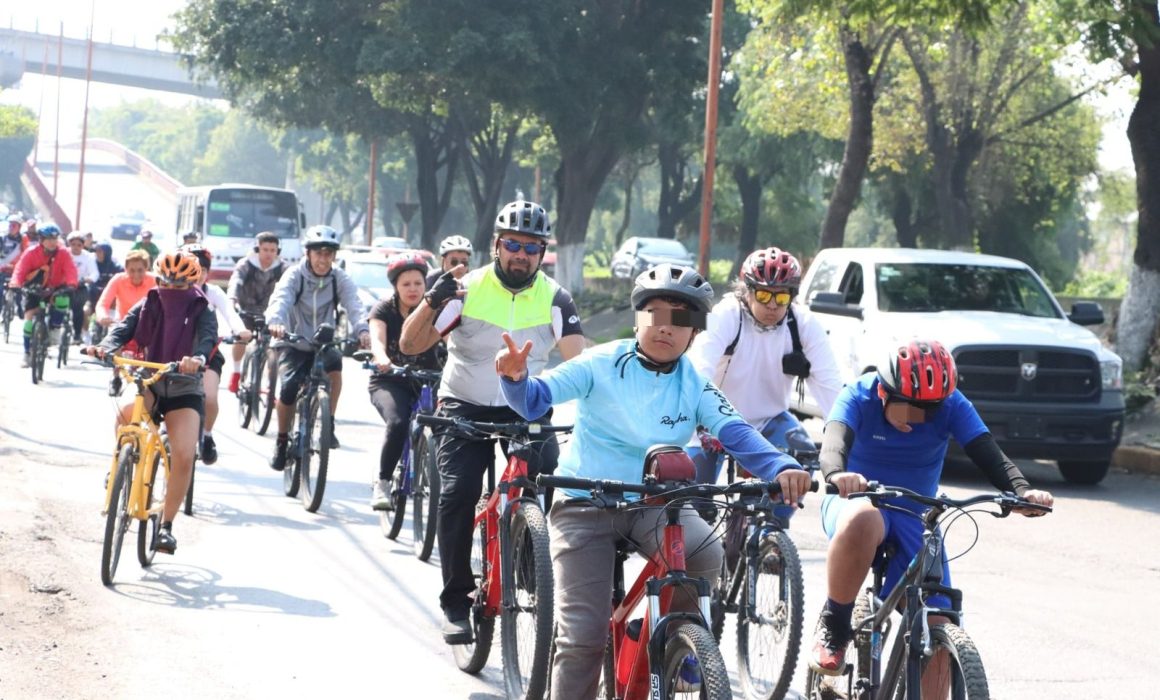 Promueven en Tlalnepantla cultura ciclista con evento por la paz