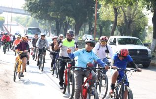 Promueven en Tlalnepantla cultura ciclista con evento por la paz