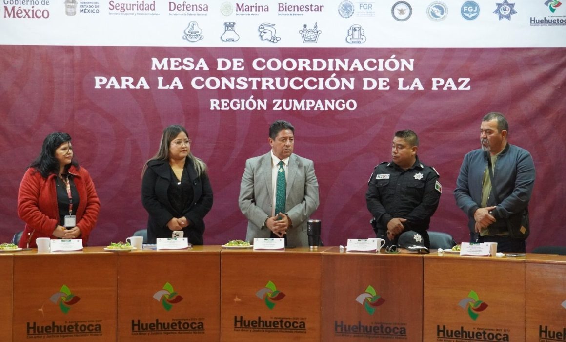 Reafirman seguridad en Huehuetoca con Mesas de Construcción de la Paz