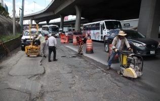 Realizan trabajos parciales en zona vial afectada de Cuautitlán Izcalli