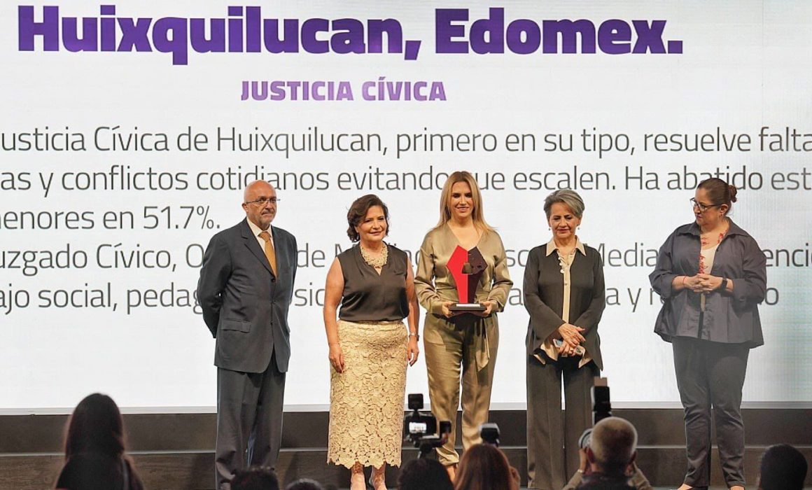 Reconocen a Huixquilucan por innovación en Justicia Cívica