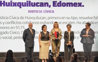 Reconocen a Huixquilucan por innovación en Justicia Cívica