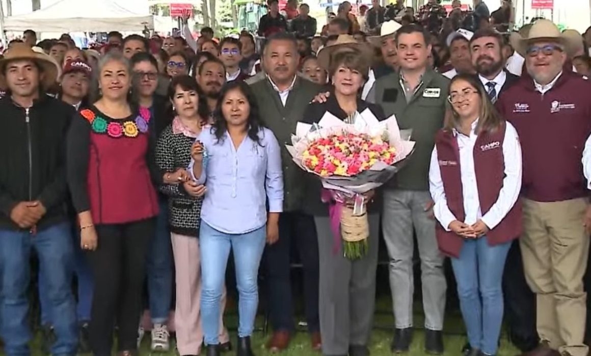 Refrenda Delfina Gómez su compromiso con el campo mexiquense
