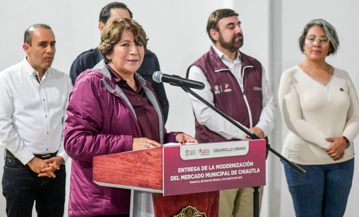 Rehabilita Delfina Gómez antiguo mercado de Chiautla