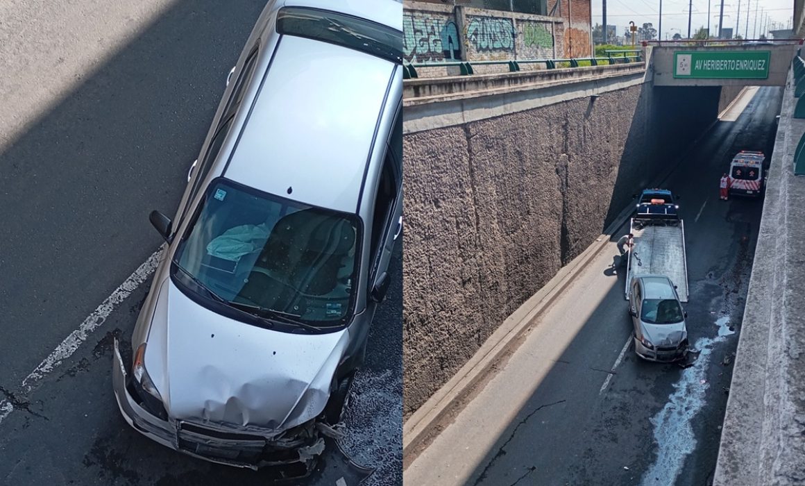 Resultan lesionados 2 abuelitos en accidente en Toluca