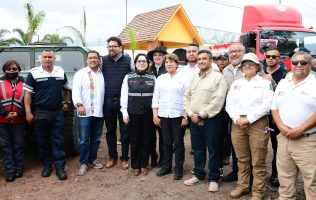 Supervisa Delfina Gómez rutas de evacuación ante alerta volcánica