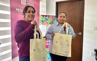 Sustituyen bolsas de plásticos por morrales textiles en EdoMex
