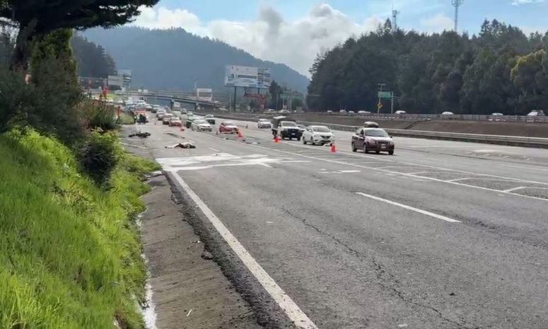 Pierde la vida biker en la México - Toluca 