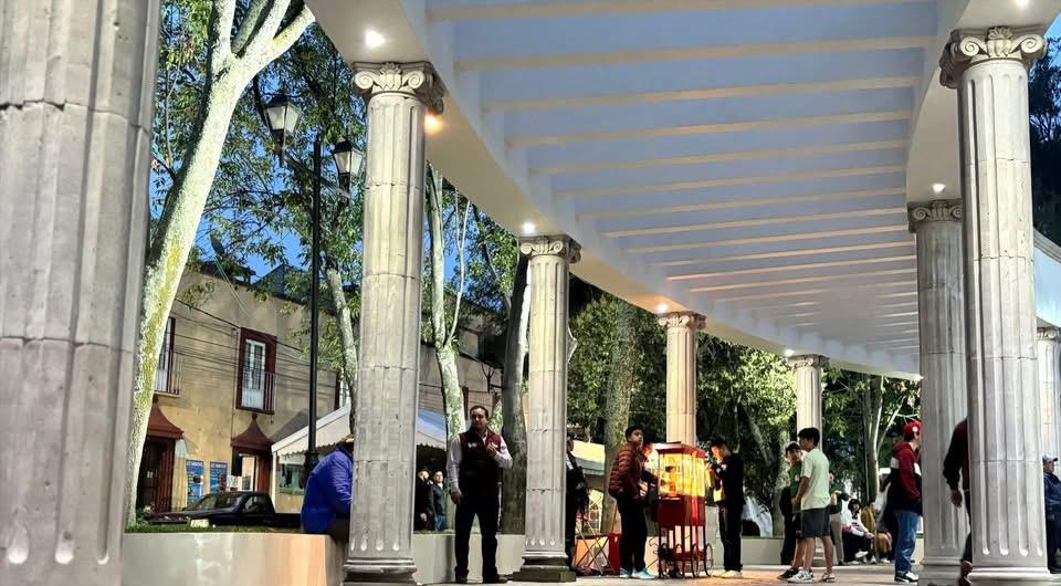 Renueva su nueva imagen la Plaza Constitución en el corazón de Zinacantepec