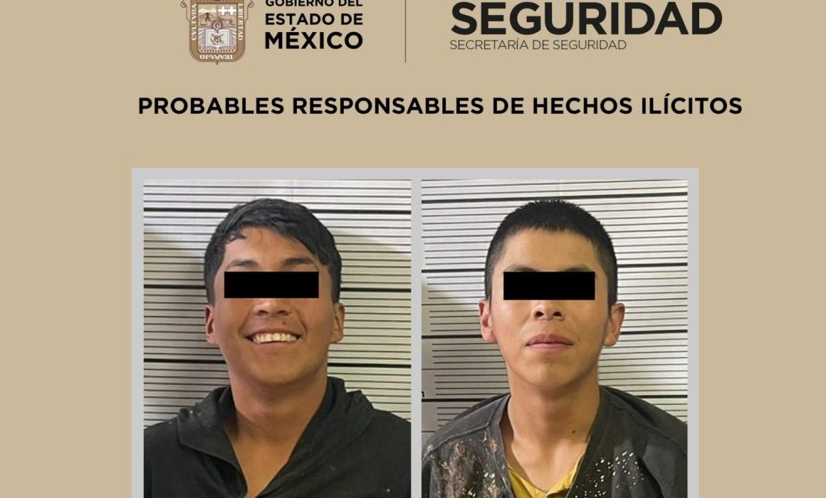 Caen dos en Valle de Chalco con droga y hasta posaron sonrientes